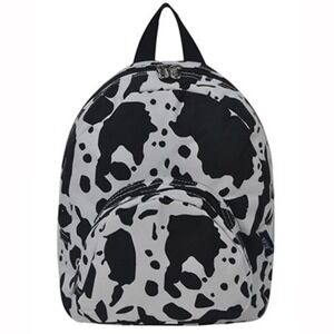 NGIL Cow Print Nylon Mini Backpack Black & White Bag NWT